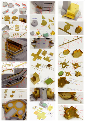 Pontos 23007F1 HMS RODNEY 1942 Detail Up Set 1/200 – zdjęcie 11