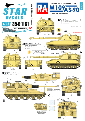 Star Decals 35-C1161 Artillerie royale dans le Golfe 1/35