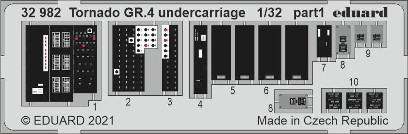 Eduard 32982 Tornado GR.4 undercarriage for ITALERI 1/32