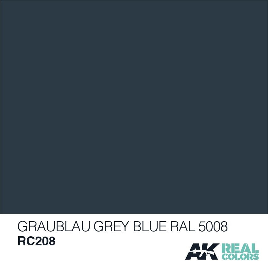 AK Interactive RC208 GRAUBLAU-GREY BLUE RAL 5008, 10 ML – zdjęcie 2