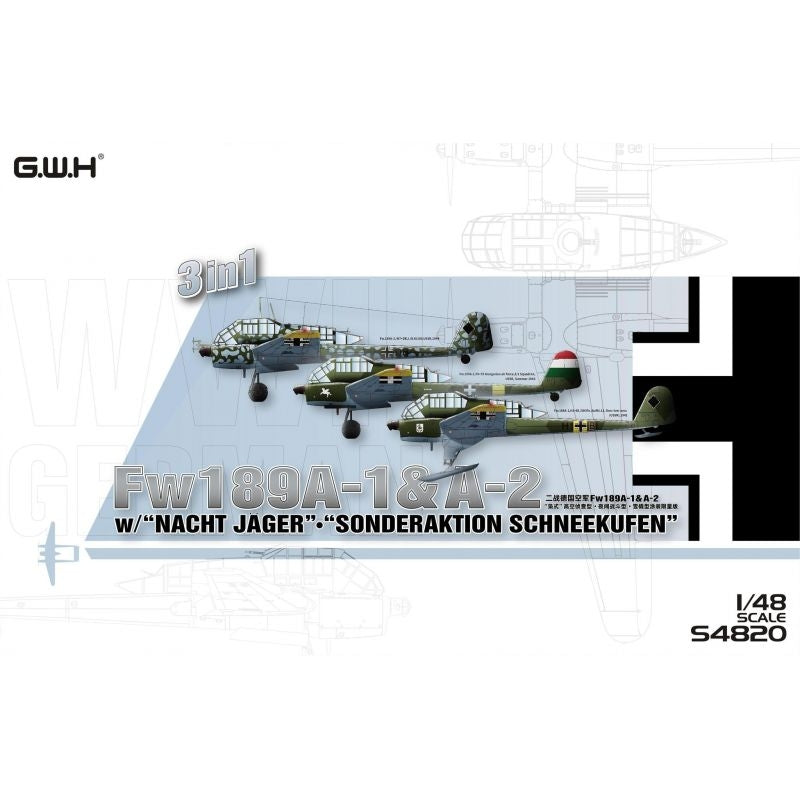 Great Wall Hobby S4820 Fw189A-1&A-2 /w "Nacht Jager" - "Sonderaktion Schneekufen" 1/48