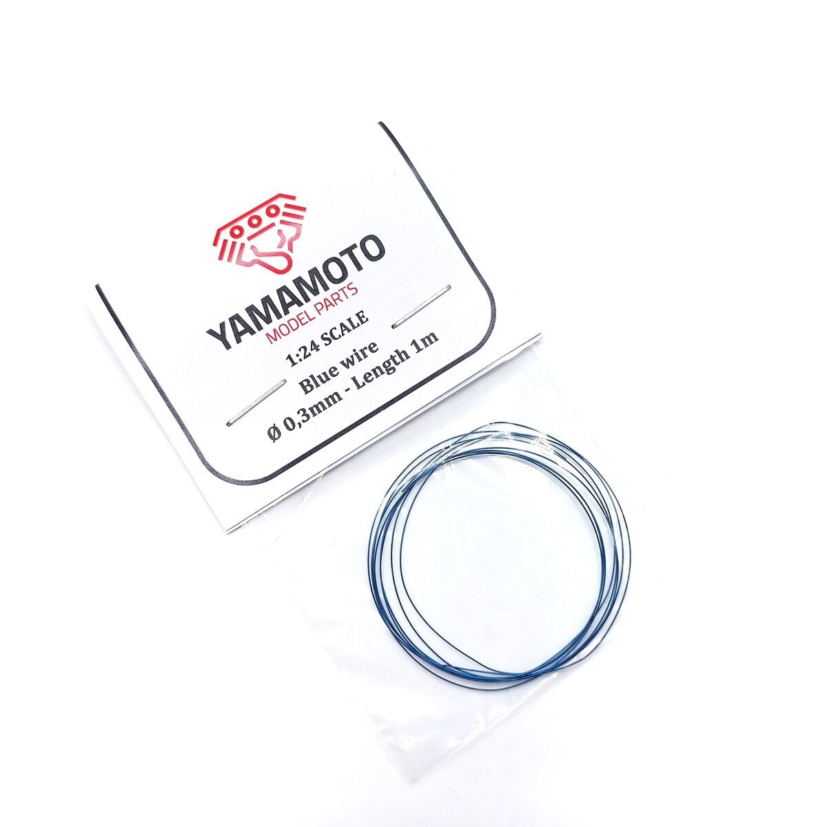 Yamamoto Model Parts YMPTUN82 Blue wire 0.3 Length 1m 1/24