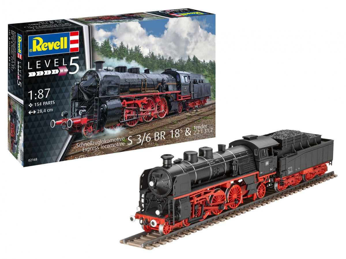 Revell 02168 Express locomotive S3/6 BR18 with tender 1/87 – zdjęcie 2