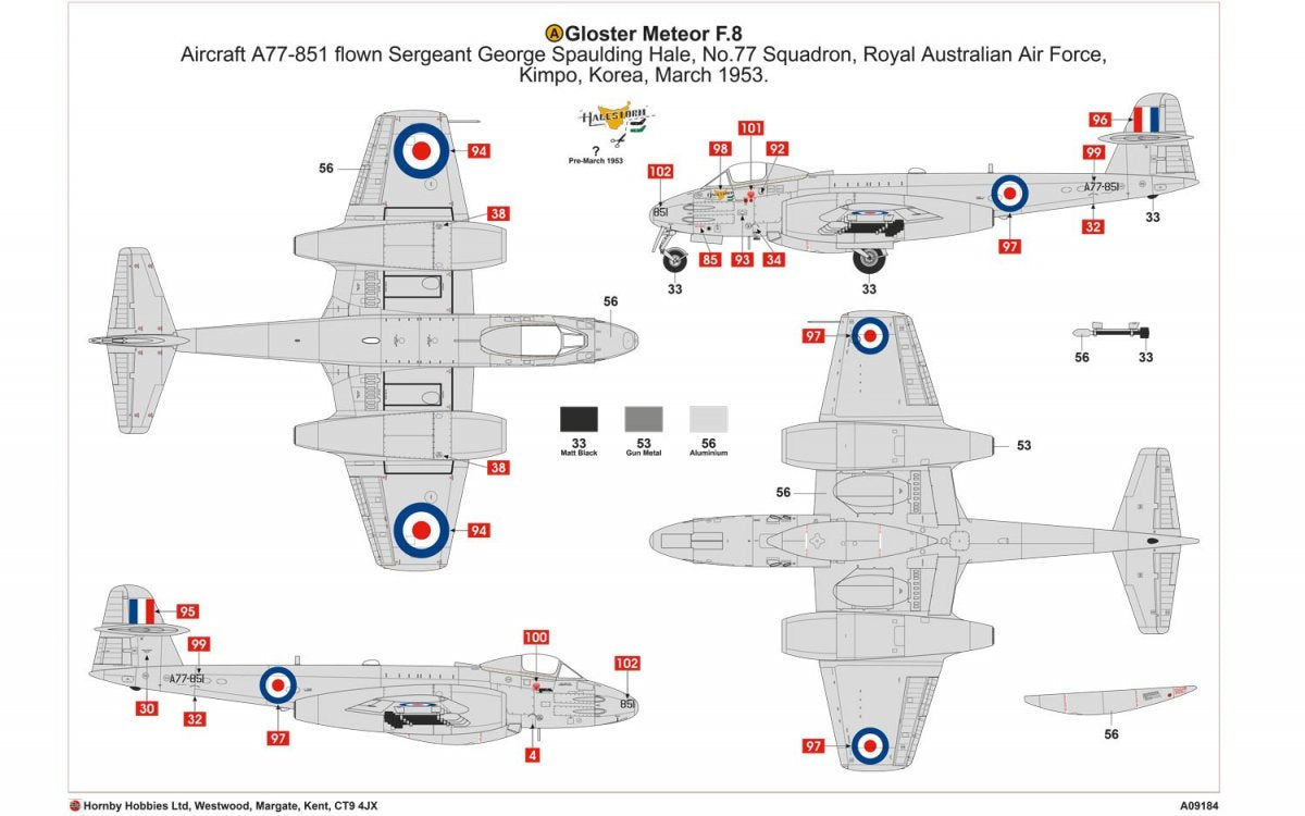 Airfix 09184 Gloster Meteor F8 Korean War 1/48 – image 5
