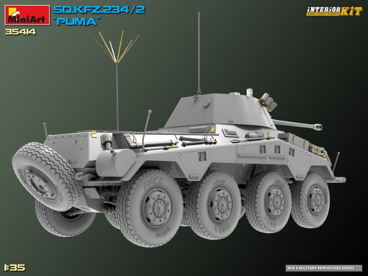 MiniArt 35414 Sd.Kfz. 234/2 PUMA. INTERIOR KIT 1/35 – zdjęcie 13