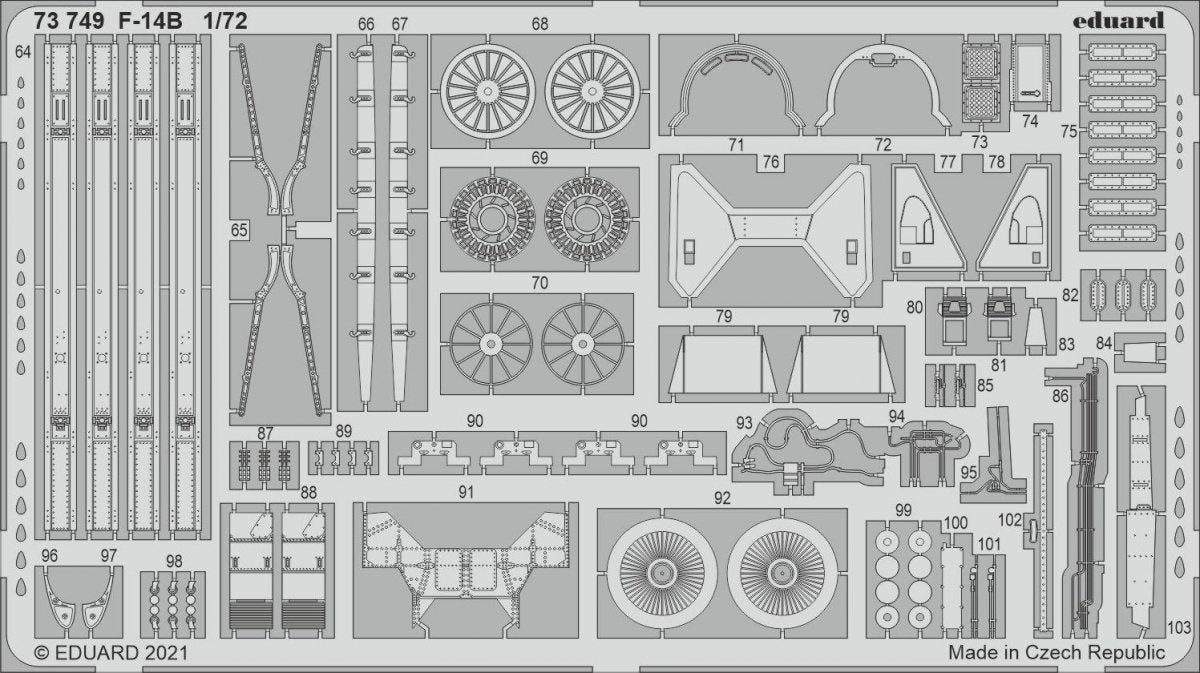 Eduard 73749 F-14B GREAT WALL HOBBY 1/72 – zdjęcie 2
