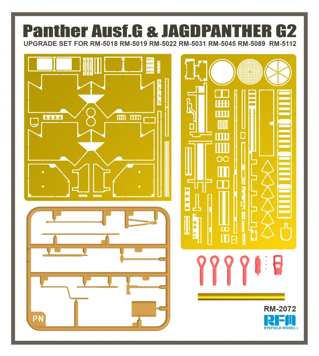 Rye Field Model 2072 Panther Ausf.G UPGRADE SET 1/35 – zdjęcie 3