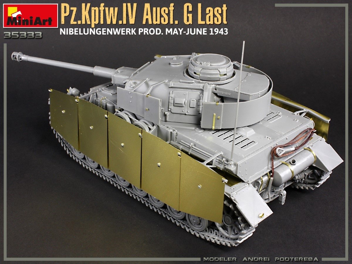 MiniArt 35333 Pz.Kpfw.IV Ausf. G Last/Ausf. H Early. NIBELUNGENWERK PROD. MAY-JUNE 1943. 2 IN 1 INTERIOR KIT 1/35 – zdjęcie 3
