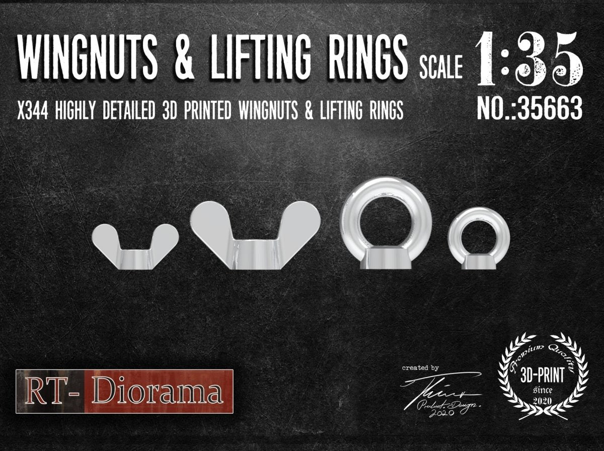 RT-Diorama 35663 Wingnuts &amp;amp; Lifting Rings 1/35