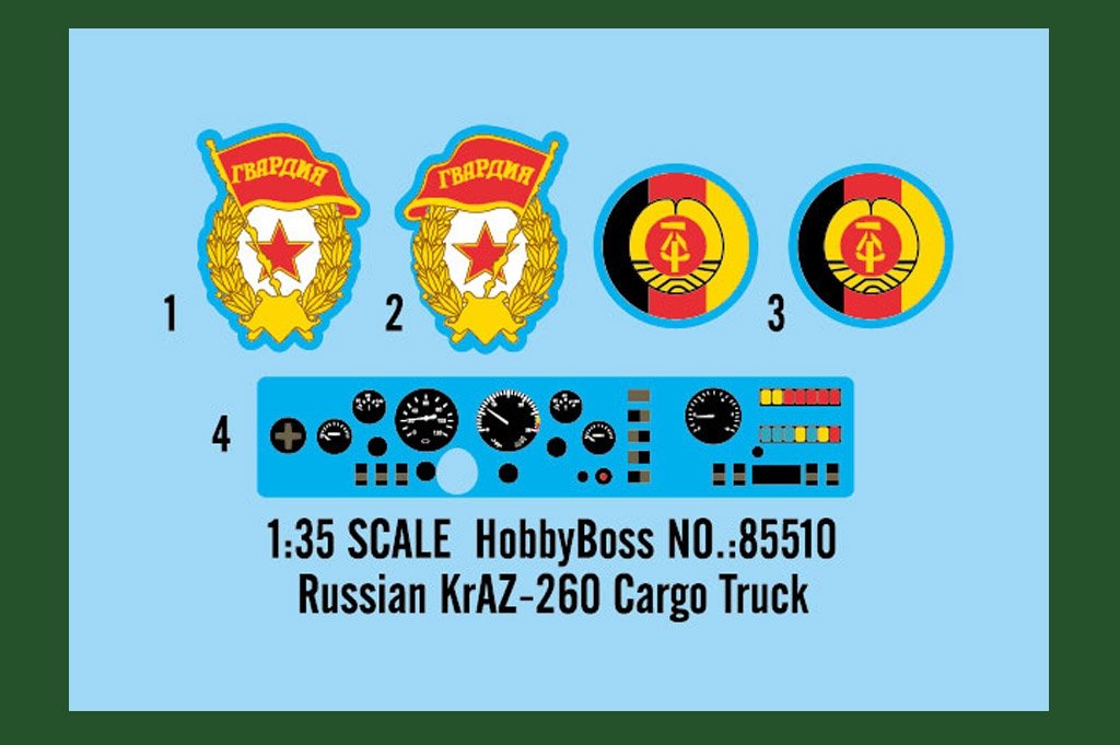 Hobby Boss 85510 Russian KrAZ-260 Cargo Truck 1/35 – zdjęcie 9
