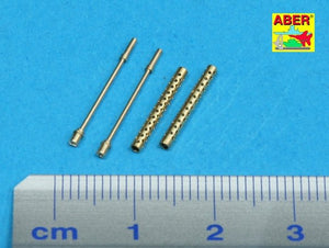 Aber 35L-082 Set of 2 standard barrels for U.S aircraft machine guns cal .50 Browning ANM2 A4 with one part muzzle 1/35 – imagen 2