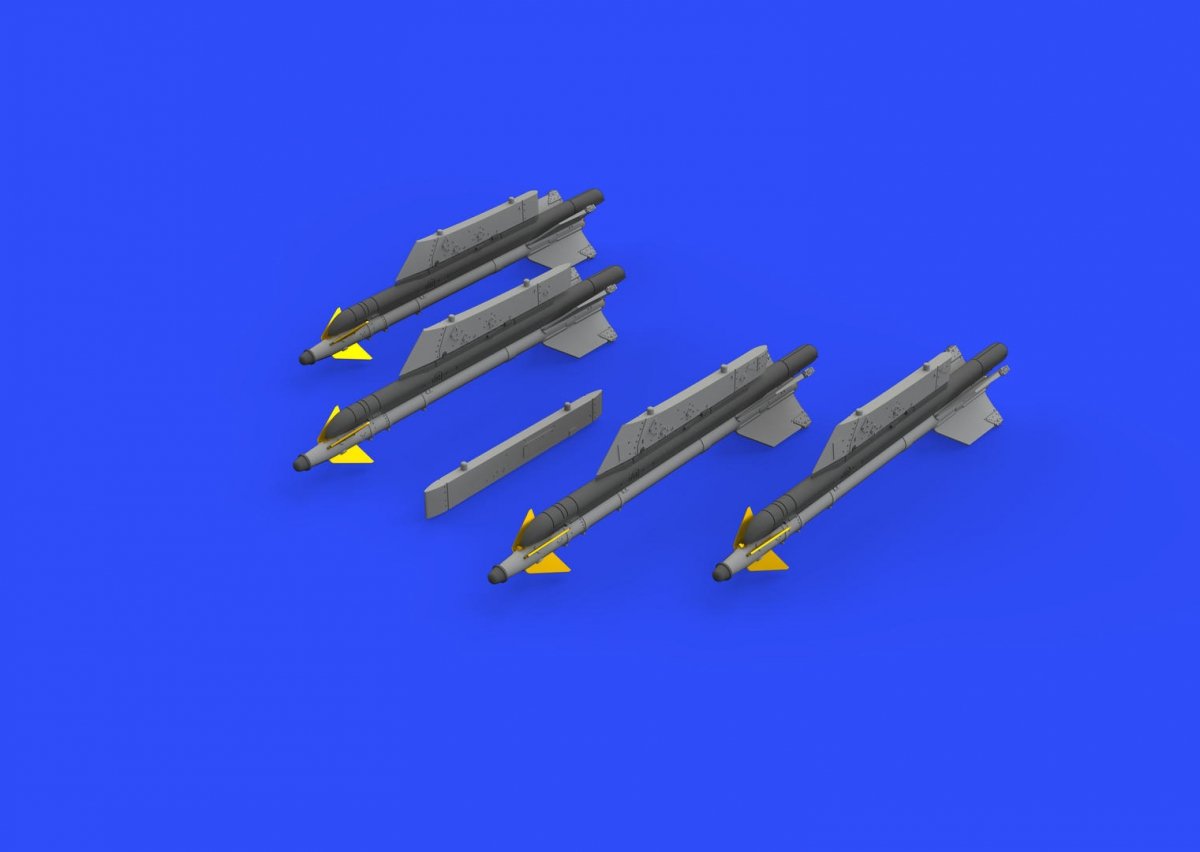 Eduard 672188 R-13M missiles w/ pylons for MiG-21 1/72 – immagine 2