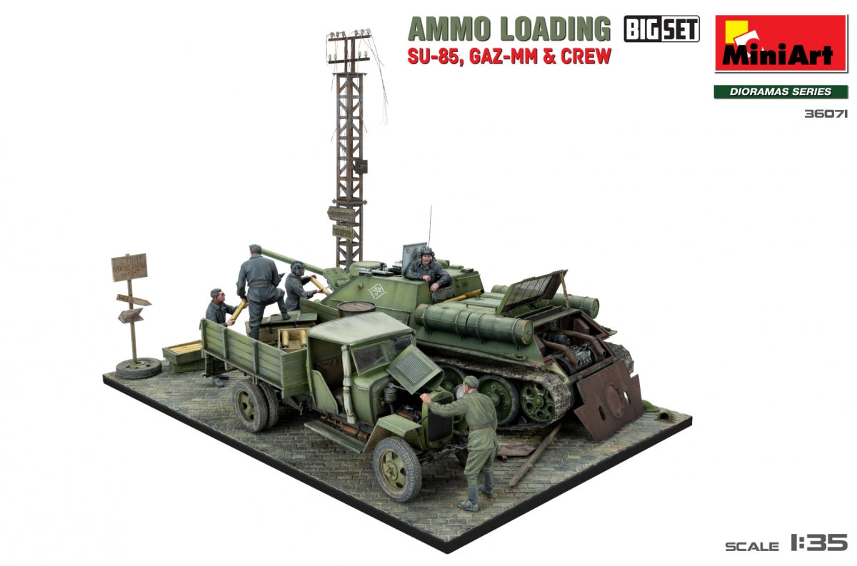 Miniart 36071 AMMO LOADING. SU-85, GAZ-MM and CREW. BIG SET 1/35 – zdjęcie 9