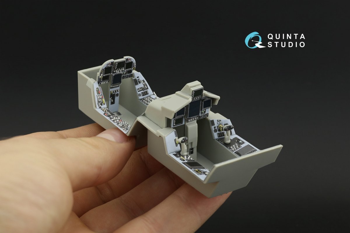 Quinta Studio QD32100 F/A-18F late / EA-18G 3D-Printed &amp;amp; coloured Interior on decal paper (Trumpeter) 1/32 – zdjęcie 13