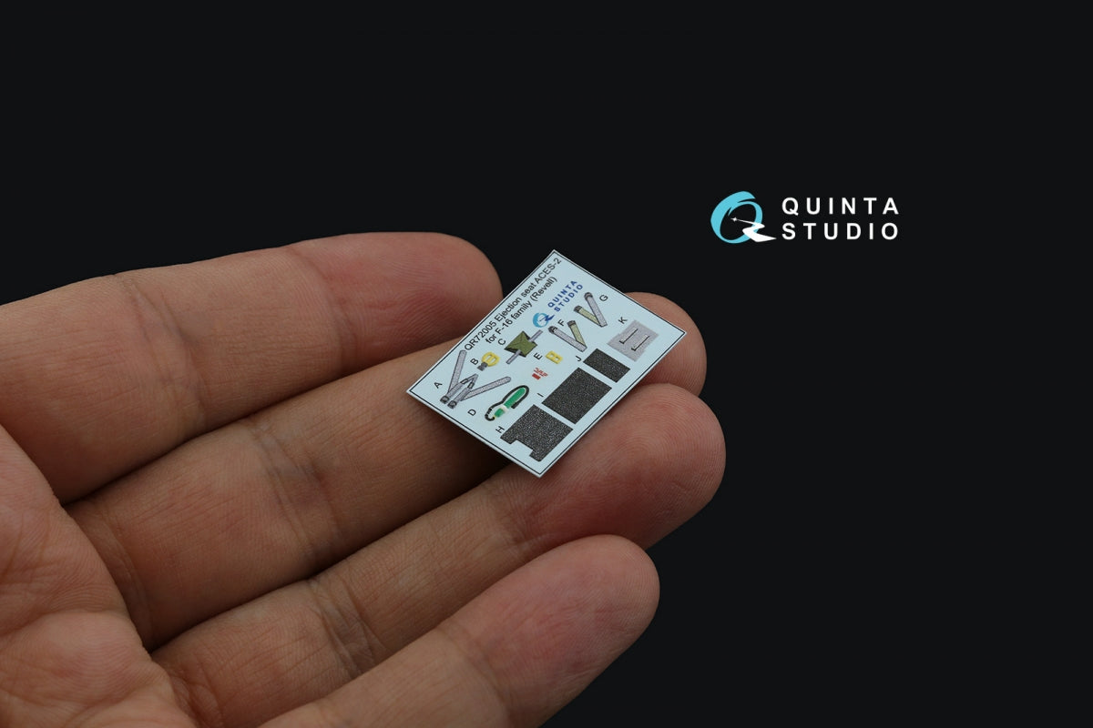 Quinta Studio QD72094 F-16A MLU 3D-Printed &amp;amp; coloured Interior on decal paper (Revell) 1/72 – zdjęcie 6