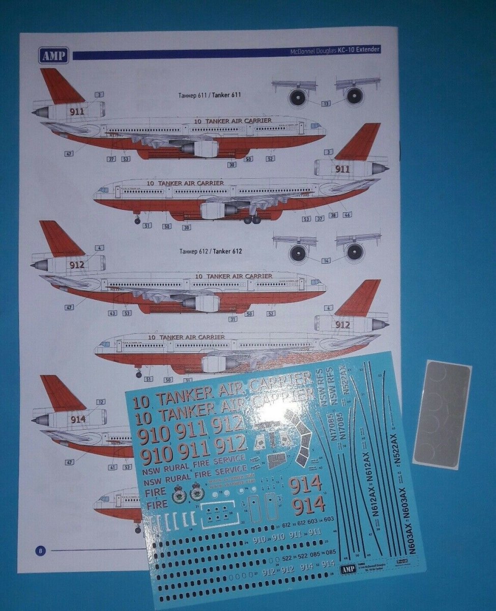 AMP 14405 McDonnell Douglas DC-10 Air Tanker 1/144 – zdjęcie 4