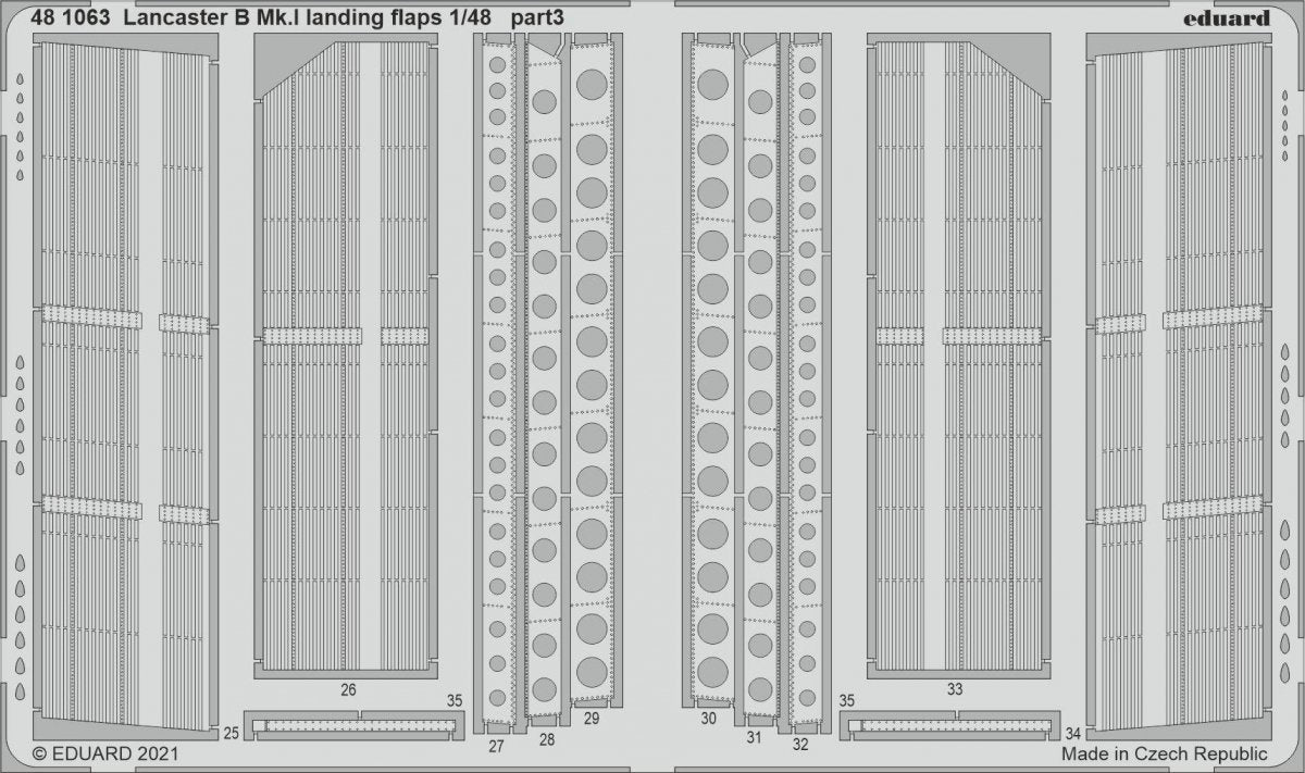 Eduard 481063 Lancaster B Mk.I landing flaps HK Models 1/48 – zdjęcie 2