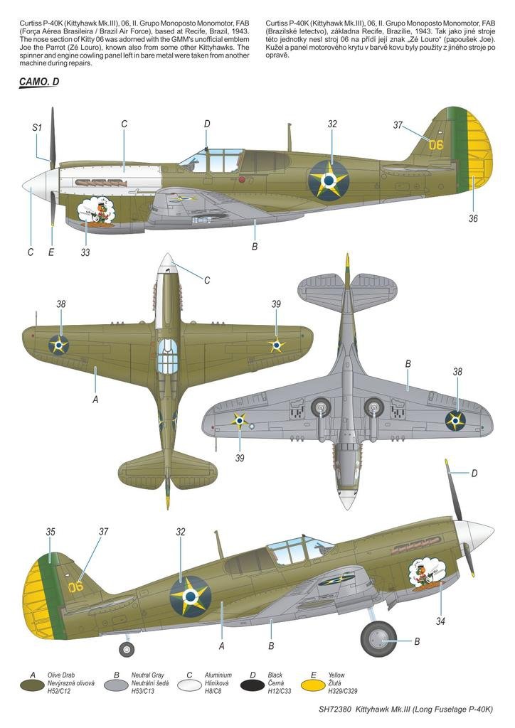 Special Hobby 72380 Kittyhawk Mk. III « P-40 K Fuselage long » 1/72 – image 7