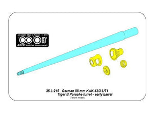 Aber 35L-214 Barrel for German 8,8cm Kw.K 43 (L/71) gun used on Tiger B Porsche turret-early 1/35 – image 6