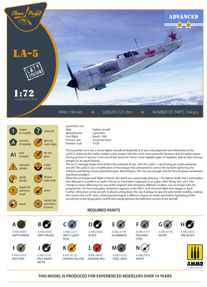 Clear Prop! CP72015 La-5 late version ADVANCED KIT 1/72 – zdjęcie 4