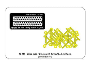 Aber 16111 Wing nuts PE nuts with turned bolt x 30 pcs. 1/16 – zdjęcie 10