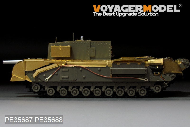 Voyager Model PE35688 WWII British Churchill 3inch gun 20 CWT Gun Fenders For AF35253 1/35 – zdjęcie 3