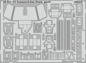 Eduard 36254 US Armoured Gun Truck ITALERI 1/35 – zdjęcie 3
