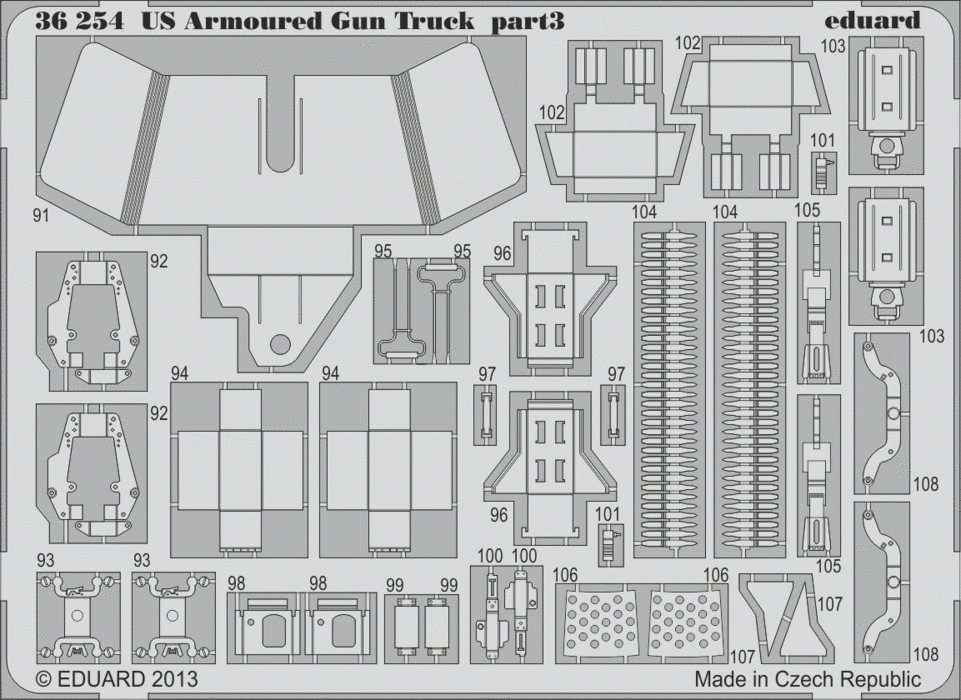Eduard 36254 US Armoured Gun Truck ITALERI 1/35 – zdjęcie 3