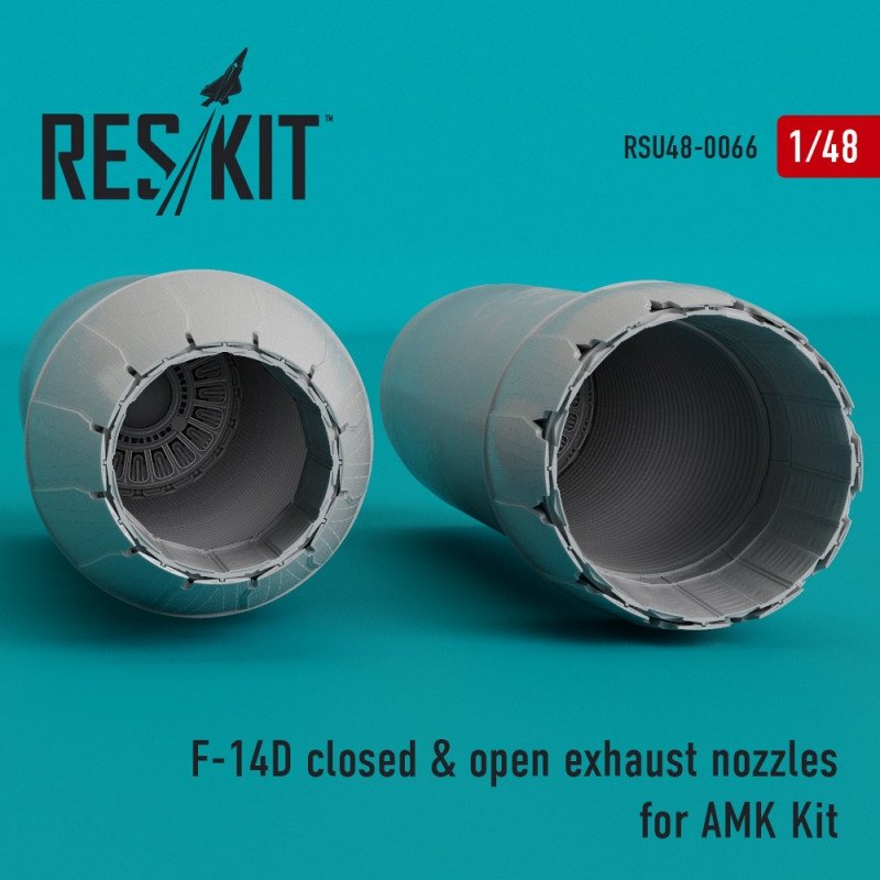 RESKIT RSU48-0066 F-14D Tomcat closed &amp;amp; open exhaust nozzles for Amk kit 1/48