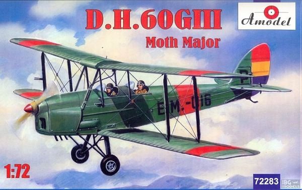 A-Model 72283 D.H.60GIII Moth Major 1/72