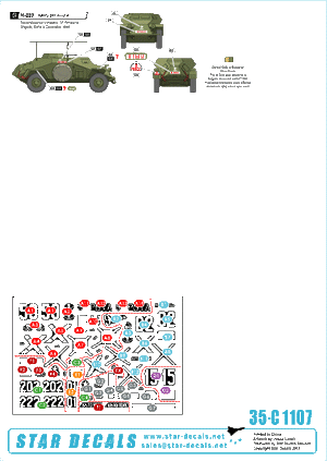 Star Decals 35-C1107 Axis &amp;amp; Eastern European Tank Mix 1 1/35 – zdjęcie 2