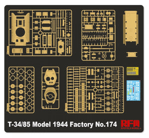 Rye Field Model 5079 T-34/85 Model 1944 Factory No.174 1/35 – zdjęcie 3