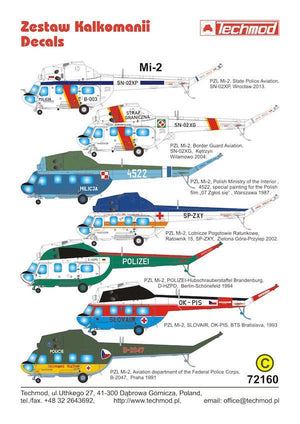 Techmod 72160 Kalkomania Mi-2 1/72