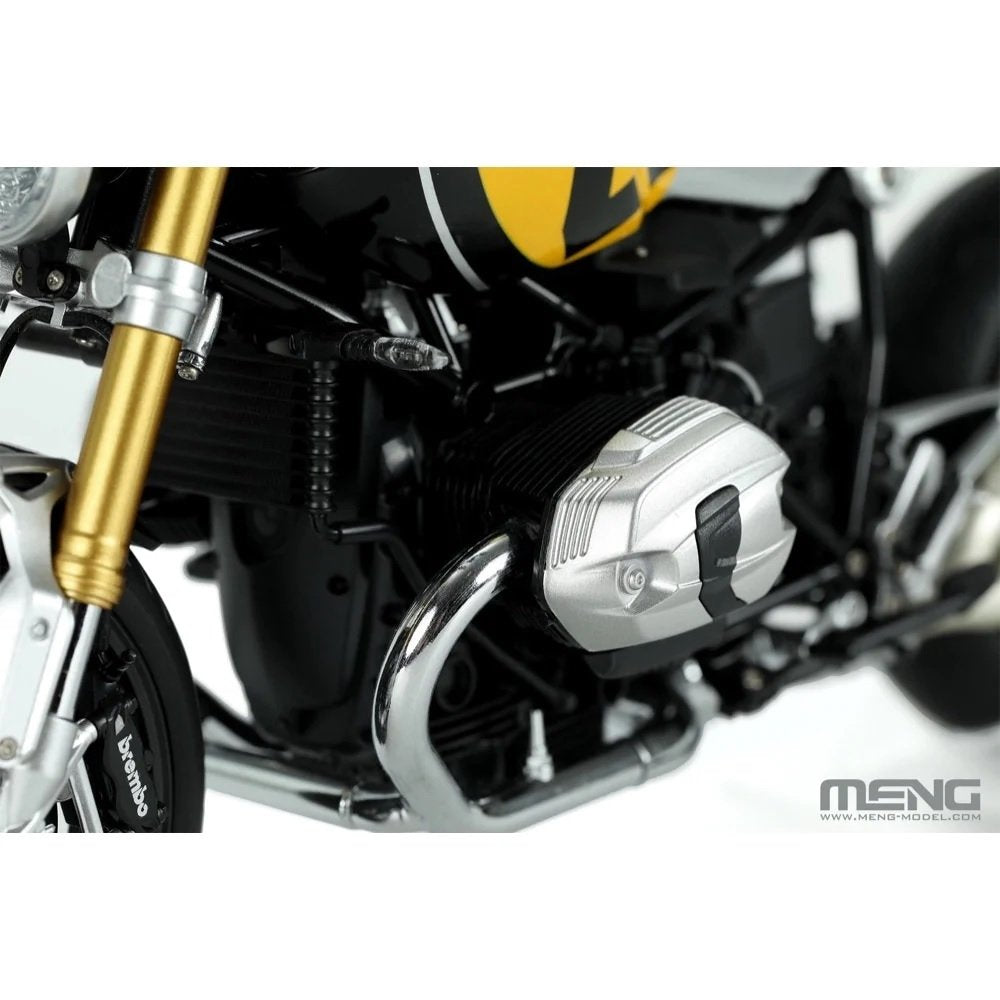 Meng Model MT-003u BMW R nineT Option 719 Black Storm Metallic Vintage Pre-colored Edition 1/9 – image 4
