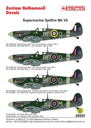 Techmod 48005 - Supermarine Spitfire Mk VB 1/48 – zdjęcie 2