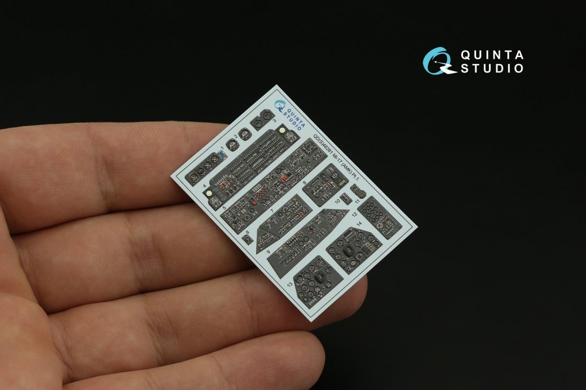 Quinta Studio QDS-48381 Mi-17 3D-Printed &amp;amp; coloured Interior on decal paper (AMK) (Small version) 1/48 – zdjęcie 6