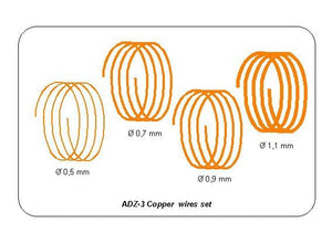 Aber ADZ-03 Wires set (diameter 0,5; 0,7; 0,9; 1,1 mm , length 1m each)
