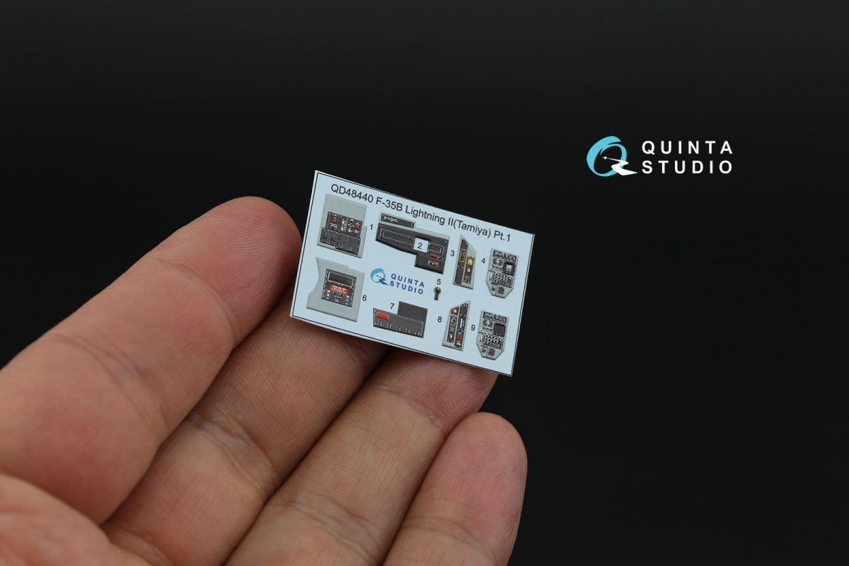 Quinta Studio QD48440 F-35B 3D-Printed &amp;amp; coloured Interior on decal paper (Tamiya) 1/48 – zdjęcie 3