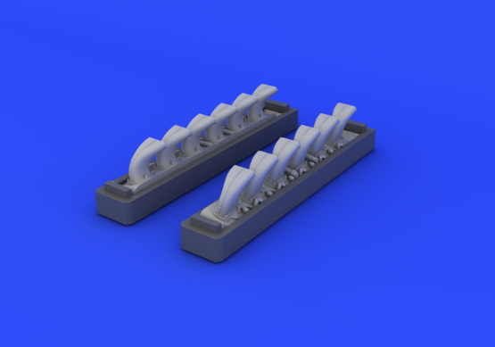 Eduard 648247 Bf 109G exhaust stacks 1/48 EDUARD – zdjęcie 3