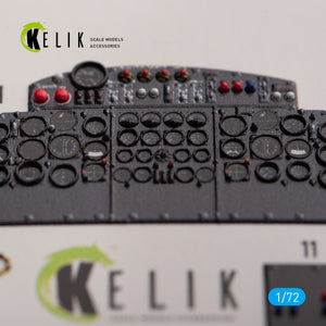 KELIK K72148 Vickers Valiant B(PR)K.1 front cockpit - interior 3D decals for Airfix kit 1/72 – Bild 2