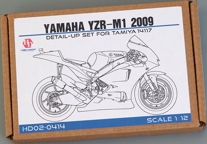 Hobby Design HD02-0414 Yamaha YZR-M1 2009 Detail-up Set For Tamiya 14117 1/12 – zdjęcie 2