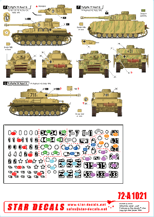 Star Decals 72-A1021 German tanks in Italy # 1. Sicilly 1943 1/72 – zdjęcie 2