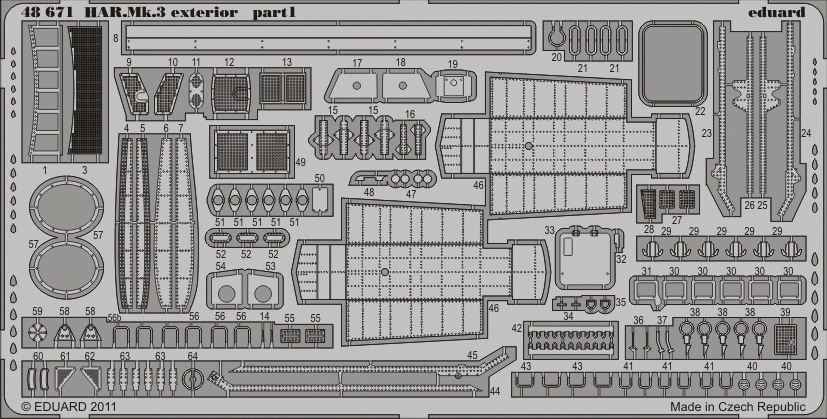 Eduard 48671 HAR. Mk.3 exterior 1/48 Hasegawa – image 2