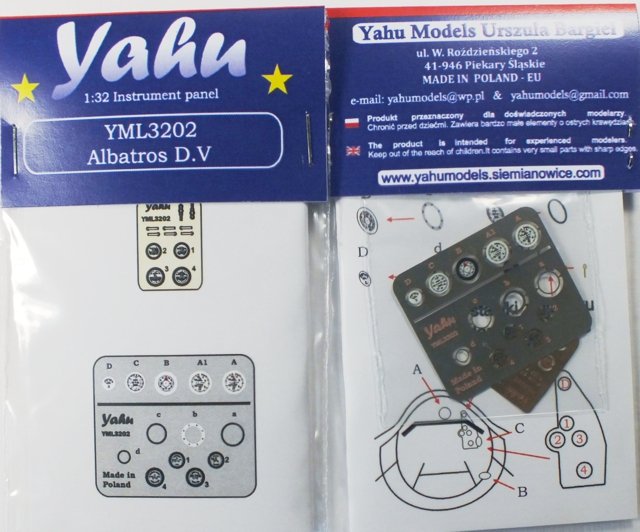 Yahu YML3202 Albatros D.V (Wingnut Wings) 1/32