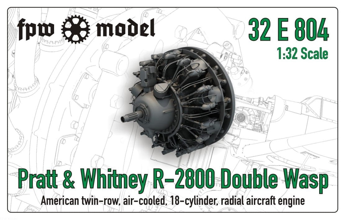 FPW Model 32P804 Pratt &amp;amp; Whitney R-2800 Double Wasp (Full) 1/32