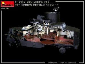 Miniart 39010 AUSTIN ARMORED CAR 3rd SERIES: GERMAN, AUSTRO-HUNGARIAN, FINNISH SERVICE. INTERIOR KIT 1/35 – image 4