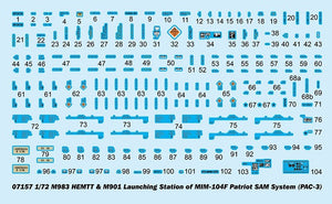 Trumpeter 07157 M983 HEMTT &amp;amp; M901 Launching Station w/ MIM-104F Patriot SAM System (PAC 3) 1/72 – immagine 5