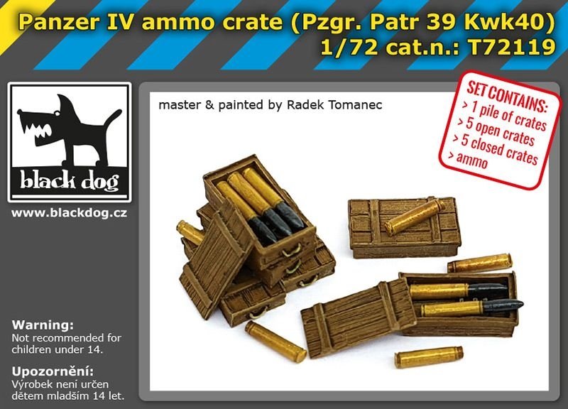 Black Dog T72119 Panzer IV ammo crate 1/72 – zdjęcie 2