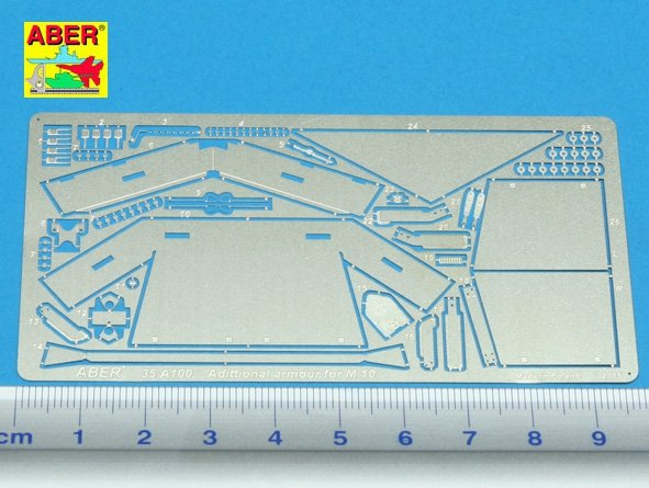 Aber 35A100 Adittional armour for US Tank Destroyer M10 1/35 – zdjęcie 2