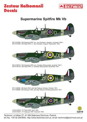 Techmod 32019 - Supermarine Spitfire Mk VB 1/32 – zdjęcie 2